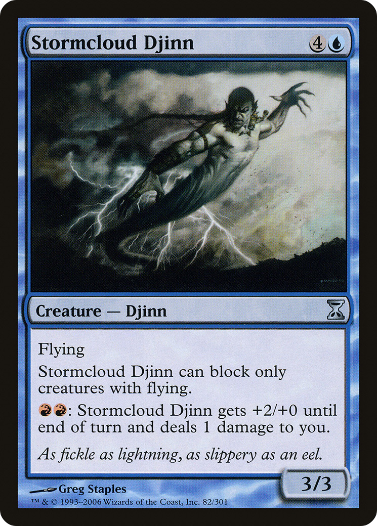 Image of Stormcloud Djinn (TSP-082) - Time Spiral Foil