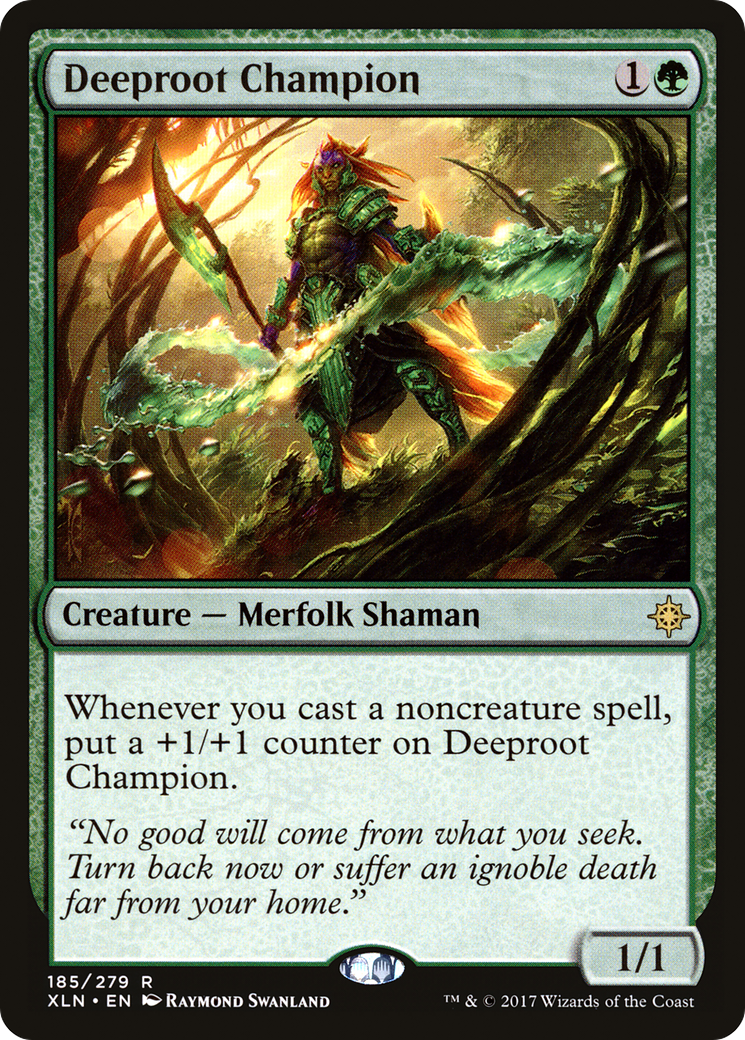 Image of Deeproot Champion (XLN-185) - Ixalan Foil
