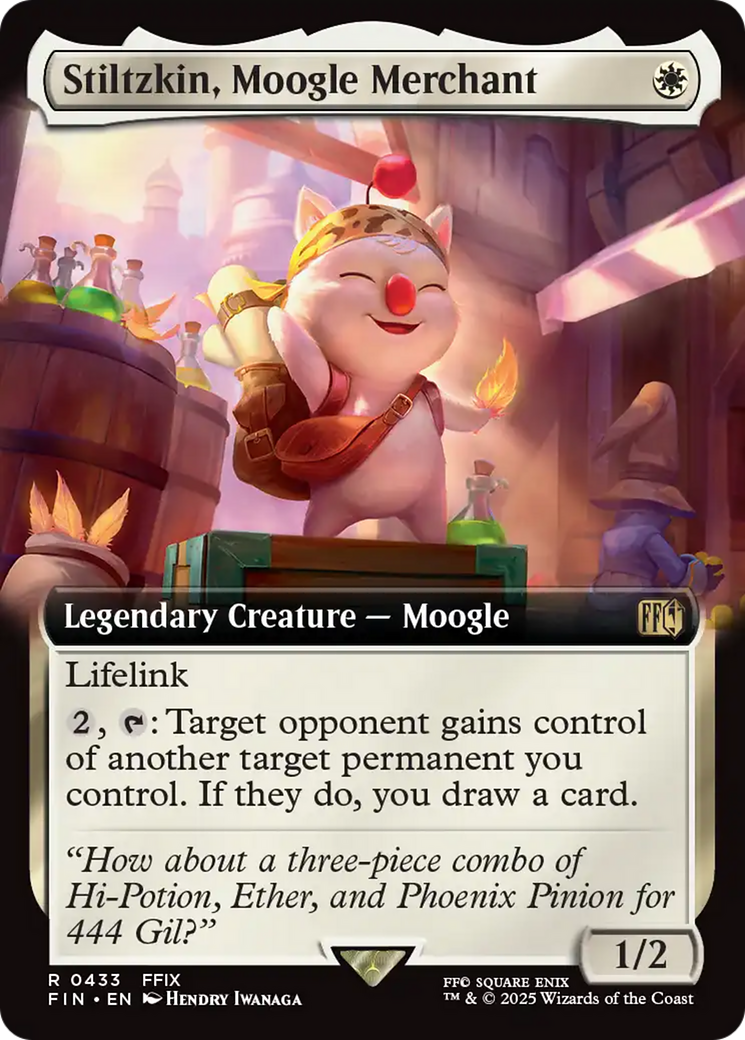 Image of Stiltzkin, Moogle Merchant (Extended Art) (FIN-433) - FINAL FANTASY: (Extended Art)