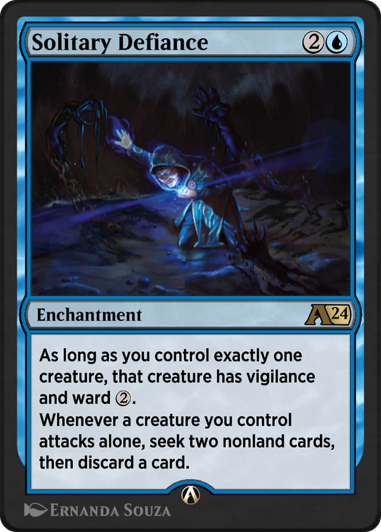 Image of Solitary Defiance (YOTJ-007) - Alchemy: Outlaws of Thunder Junction