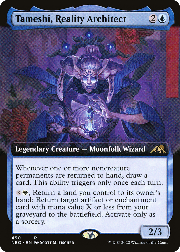 Image of Tameshi, Reality Architect (Extended Art) (NEO-450) - Kamigawa: Neon Dynasty: (Extended Art)