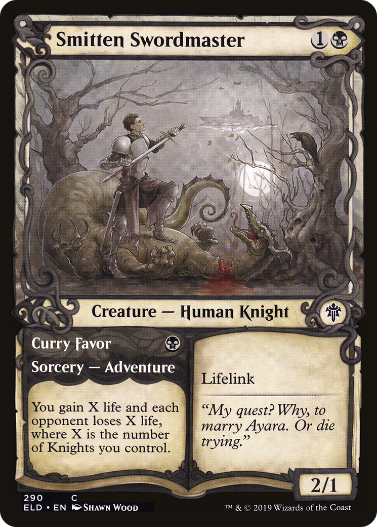 Image of Smitten Swordmaster (Showcase) (ELD-290) - Throne of Eldraine: (Showcase)