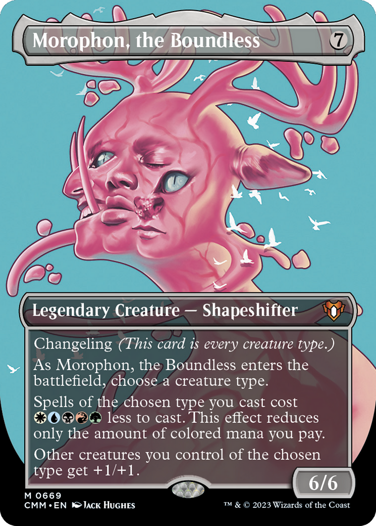 Image of Morophon, the Boundless (Borderless) (CMM-669) - Commander Masters (Borderless)