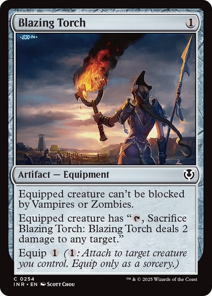 Image of Blazing Torch (INR-254) - Innistrad Remastered Foil