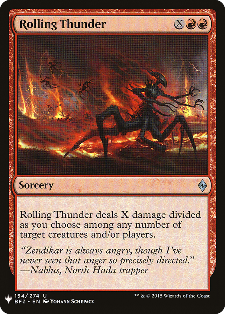 Image of Rolling Thunder (LIST-BFZ-154) - The List
