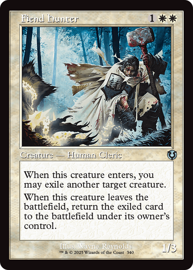 Image of Fiend Hunter (Retro Frame) (INR-340) - Innistrad Remastered Foil
