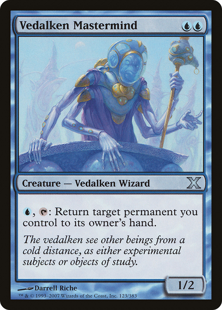 Image of Vedalken Mastermind (10E-123) - Tenth Edition Foil