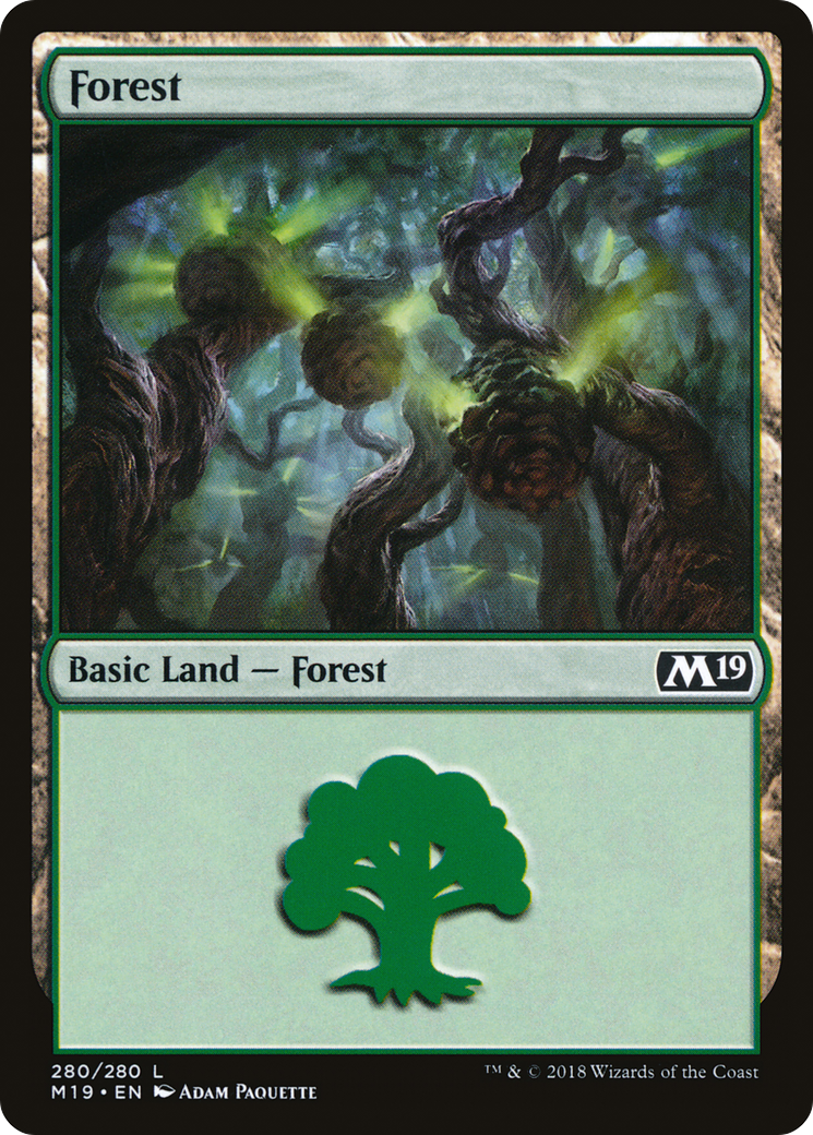 Image of Forest (280) (M19-280) - Core Set 2019 Foil