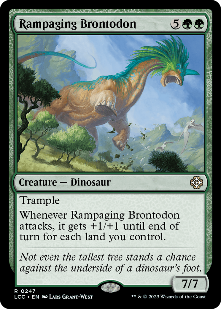 Image of Rampaging Brontodon (LCC-247) - The Lost Caverns of Ixalan Commander