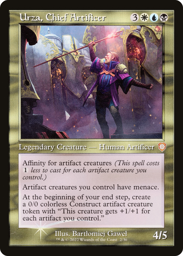 Image of Urza, Chief Artificer (Retro Frame) (BRC-002) - The Brothers' War Commander