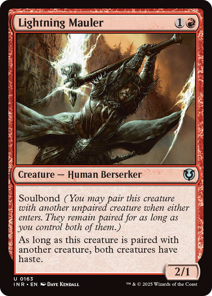 Image of Lightning Mauler (INR-163) - Innistrad Remastered Foil