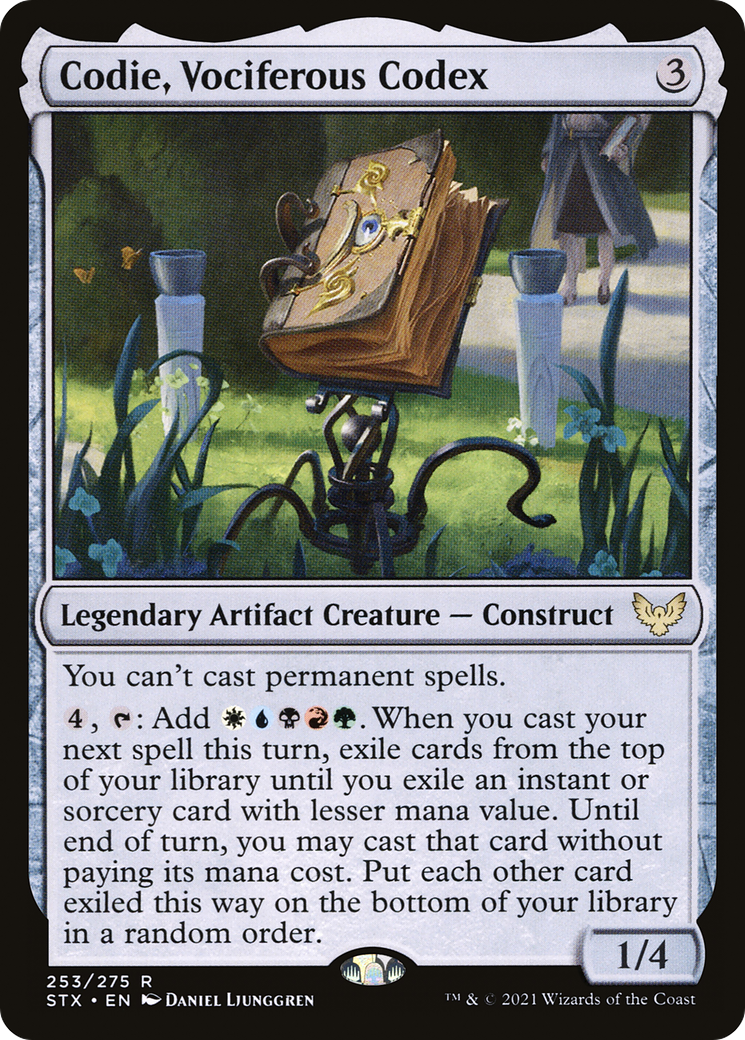 Image of Codie, Vociferous Codex (STX-253) - Strixhaven: School of Mages Foil