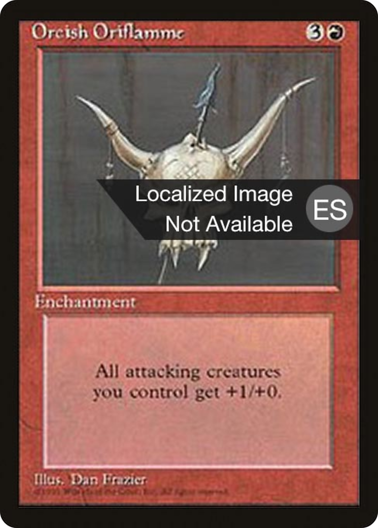 Image of Orcish Oriflamme (4BB-) - Fourth Edition Foreign Black Border
