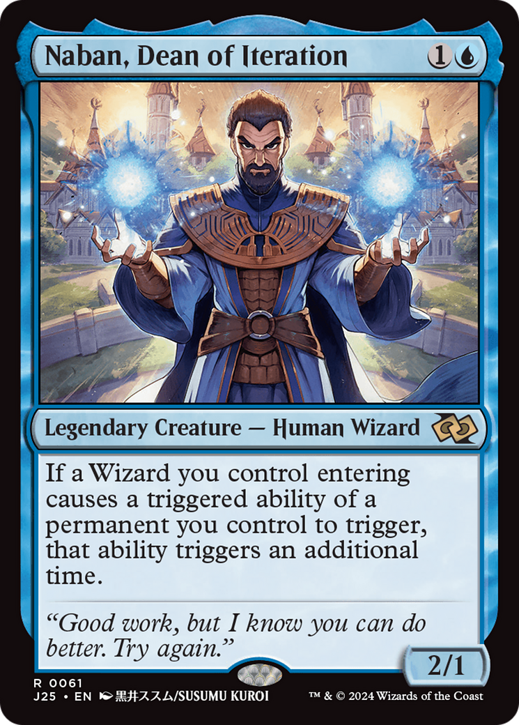 Image of Naban, Dean of Iteration (Anime) (J25-061) - Foundations Jumpstart