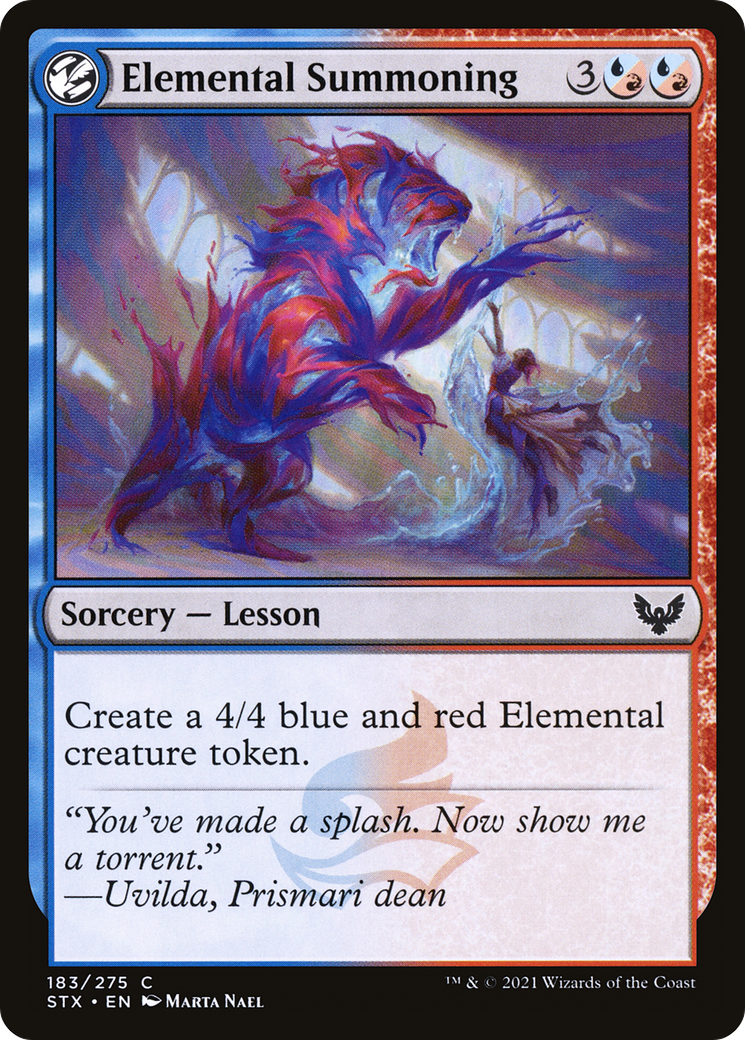 Image of Elemental Summoning (STX-183) - Strixhaven: School of Mages: (lesson)