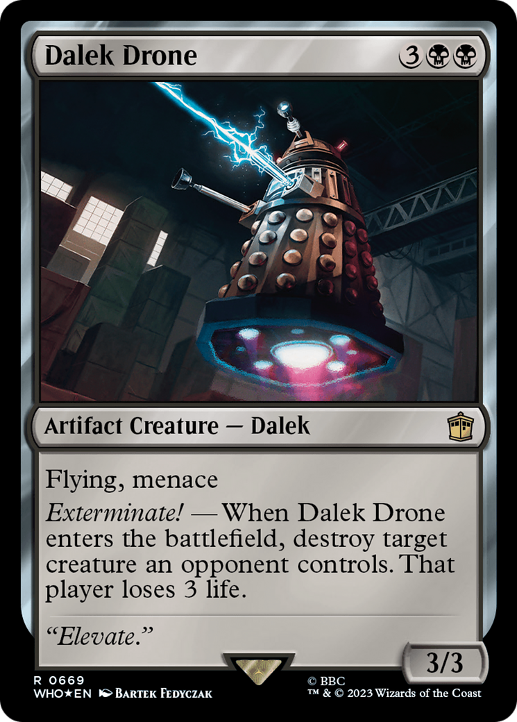Image of Dalek Drone (Surge Foil) (WHO-669) - Doctor Who Foil