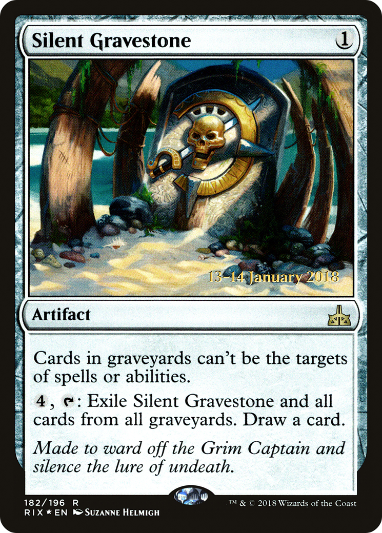 Image of Silent Gravestone (PRE-182) - Rivals of Ixalan Promos Foil