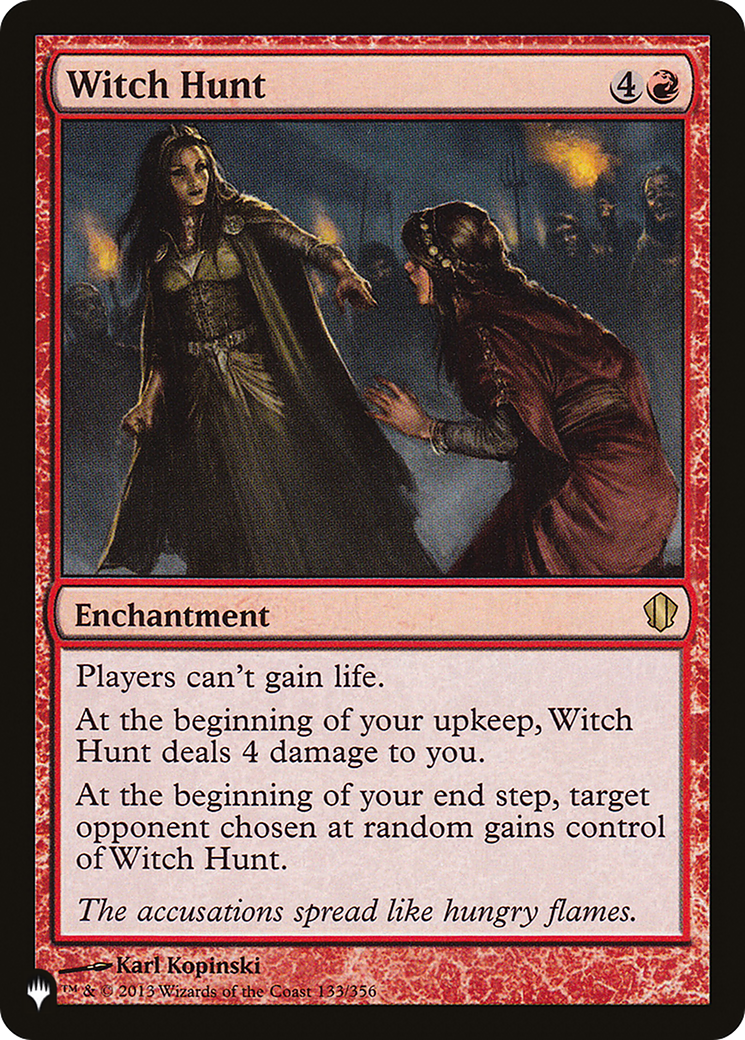 Image of Witch Hunt (LIST-133/356) - The List