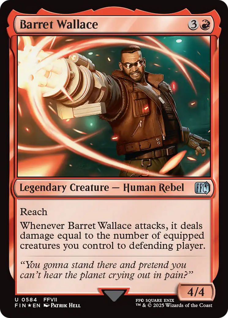 Image of Barret Wallace (Surge Foil) (FIN-584) - FINAL FANTASY Foil