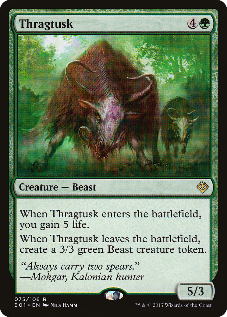Image of Thragtusk (AC2-075) - Archenemy: Nicol Bolas