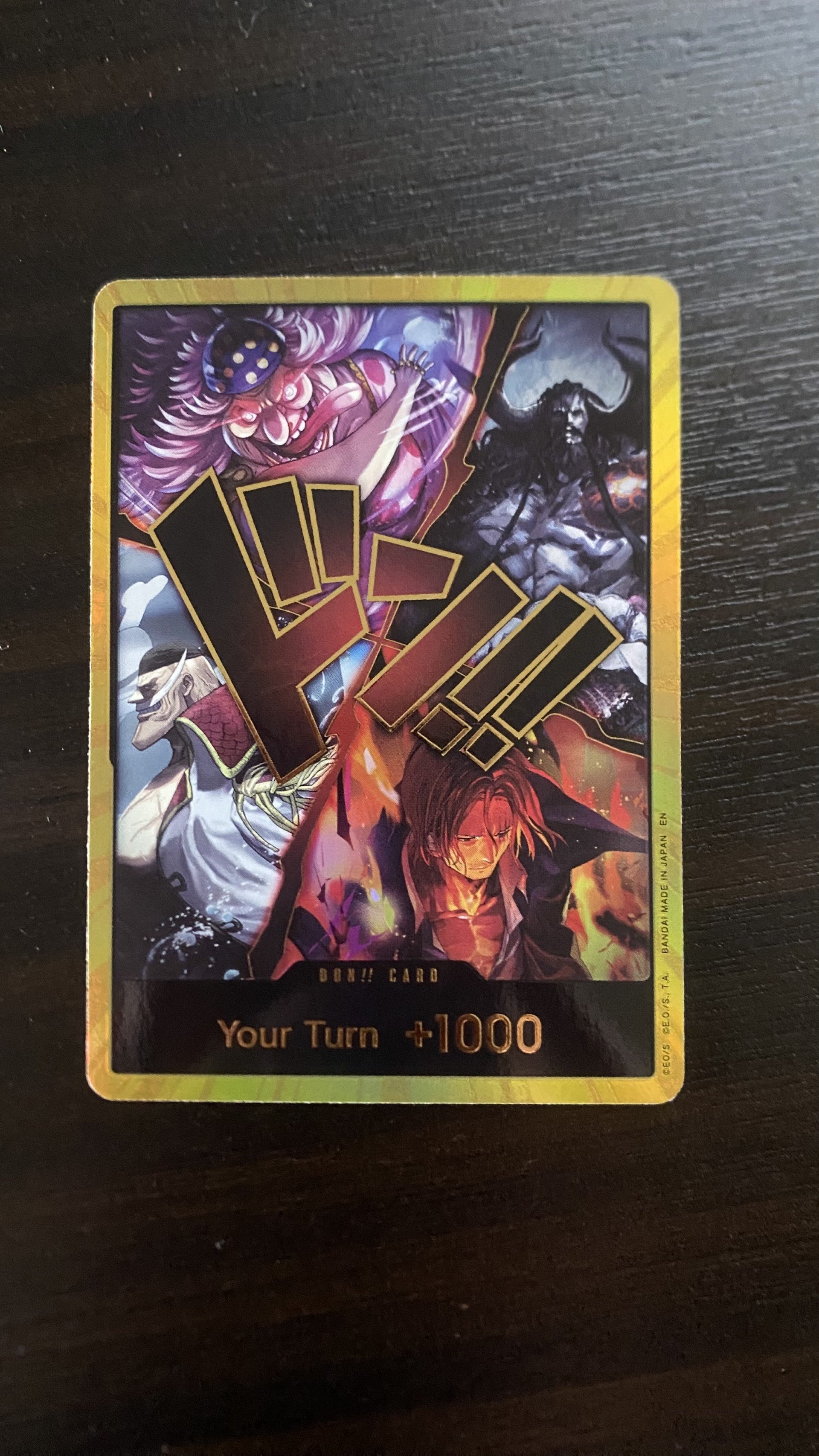 Image of DON!! Card (Alternate Art) (Gold) - The World's Strongest Warriors Foil