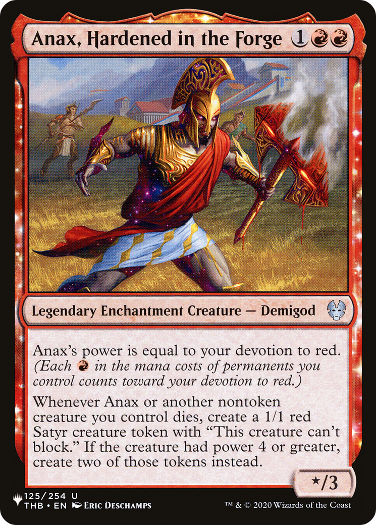 Image of Anax, Hardened in the Forge (LIST-THB-125) - The List: (enchantment)