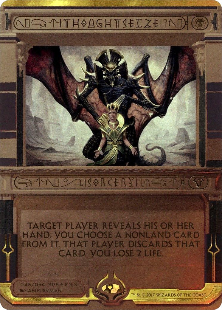 Image of Thoughtseize (MPS2-045) - Amonkhet Invocations (Borderless) Foil