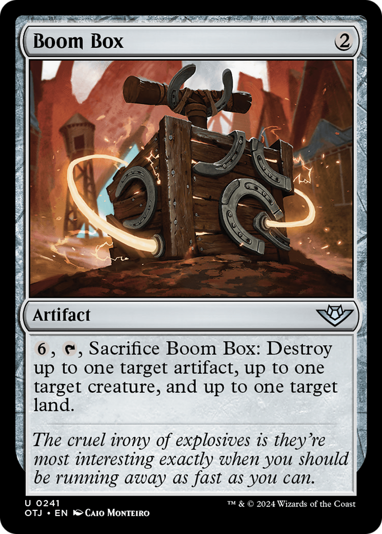 Image of Boom Box (OTJ-241) - Outlaws of Thunder Junction Foil