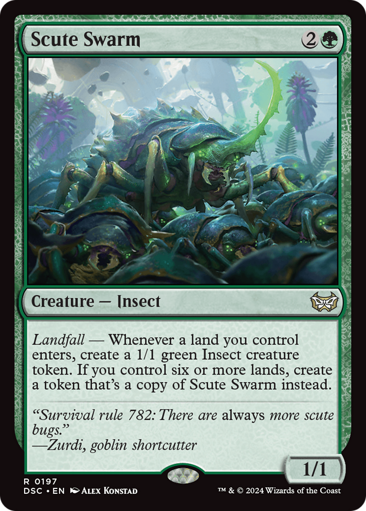 Image of Scute Swarm (DSC-197) - Duskmourn: House of Horror Commander