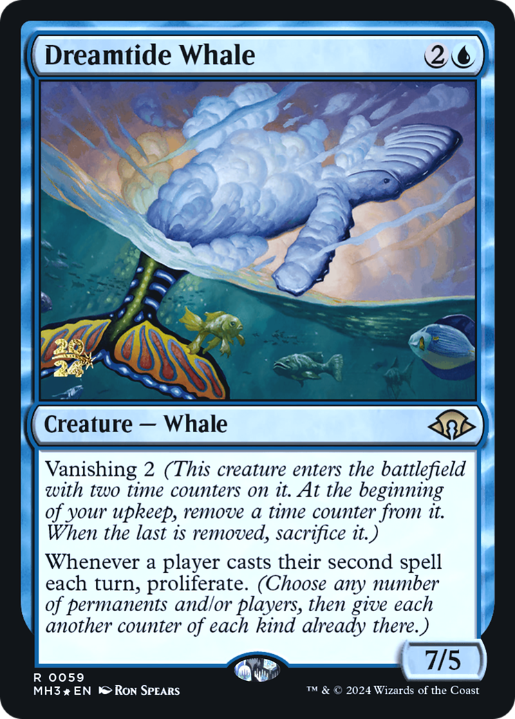 Image of Dreamtide Whale (PRE-059) - Modern Horizons 3 Promos Foil