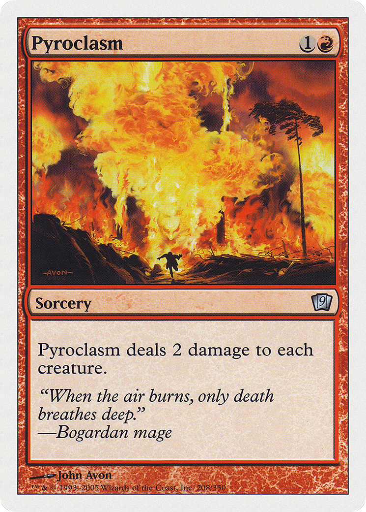 Image of Pyroclasm (9ED-208) - 9th Edition Foil