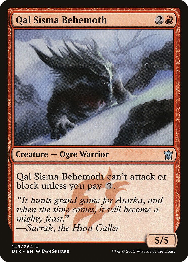 Image of Qal Sisma Behemoth (DTK-149) - Dragons of Tarkir Foil