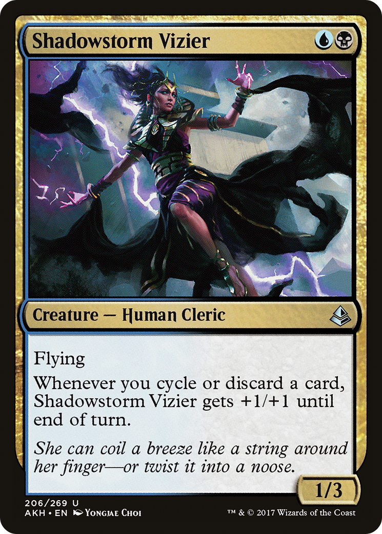 Image of Shadowstorm Vizier (AKH-206) - Amonkhet Foil