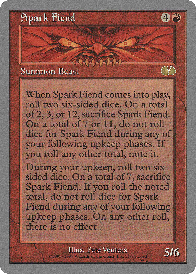 Image of Spark Fiend (UGL-051) - Unglued