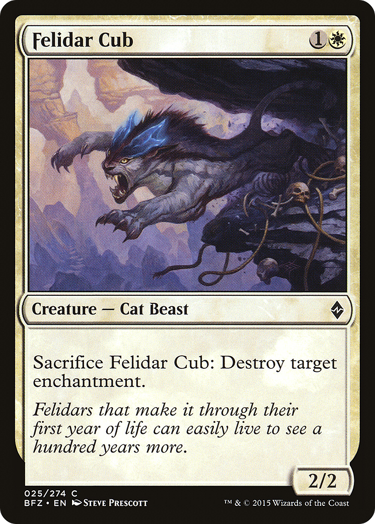 Image of Felidar Cub (BFZ-025) - Battle for Zendikar Foil