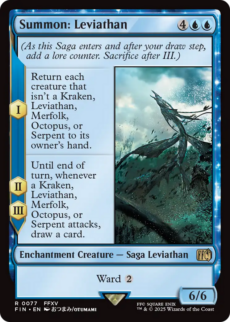 Image of Summon: Leviathan (FIN-077) - FINAL FANTASY: (enchantment)