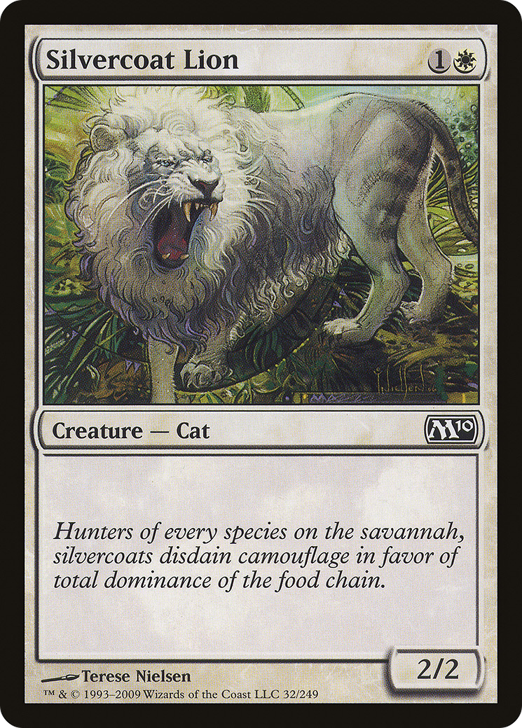 Image of Silvercoat Lion (M10-032) - Magic 2010