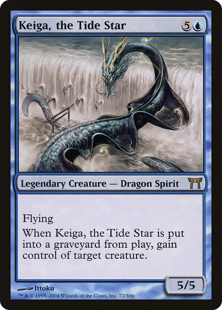 Image of Keiga, the Tide Star (CHK-072) - Champions of Kamigawa Foil