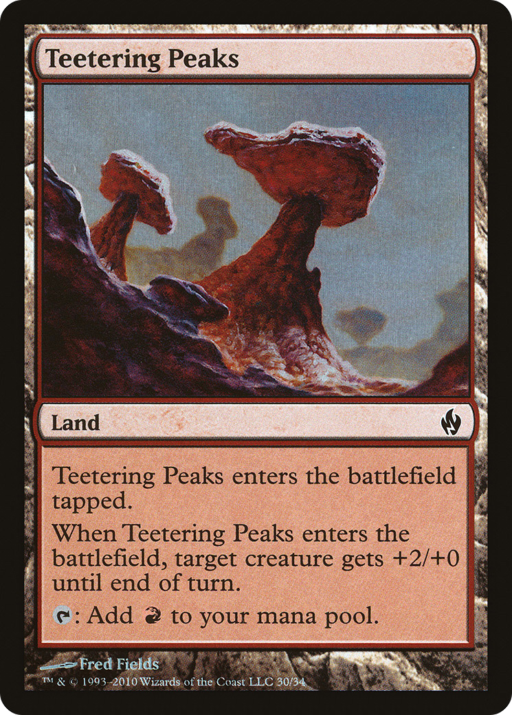 Image of Teetering Peaks (PD2-030) - Premium Deck Series: Fire and Lightning Foil