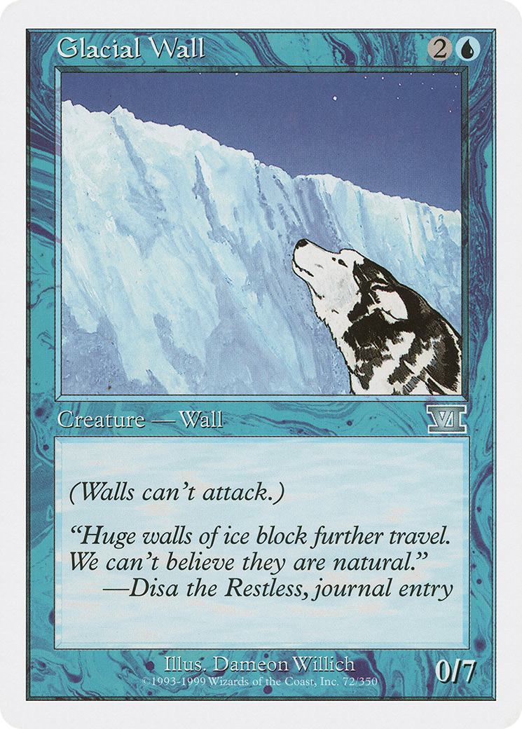 Image of Glacial Wall (6ED-072) - Classic Sixth Edition