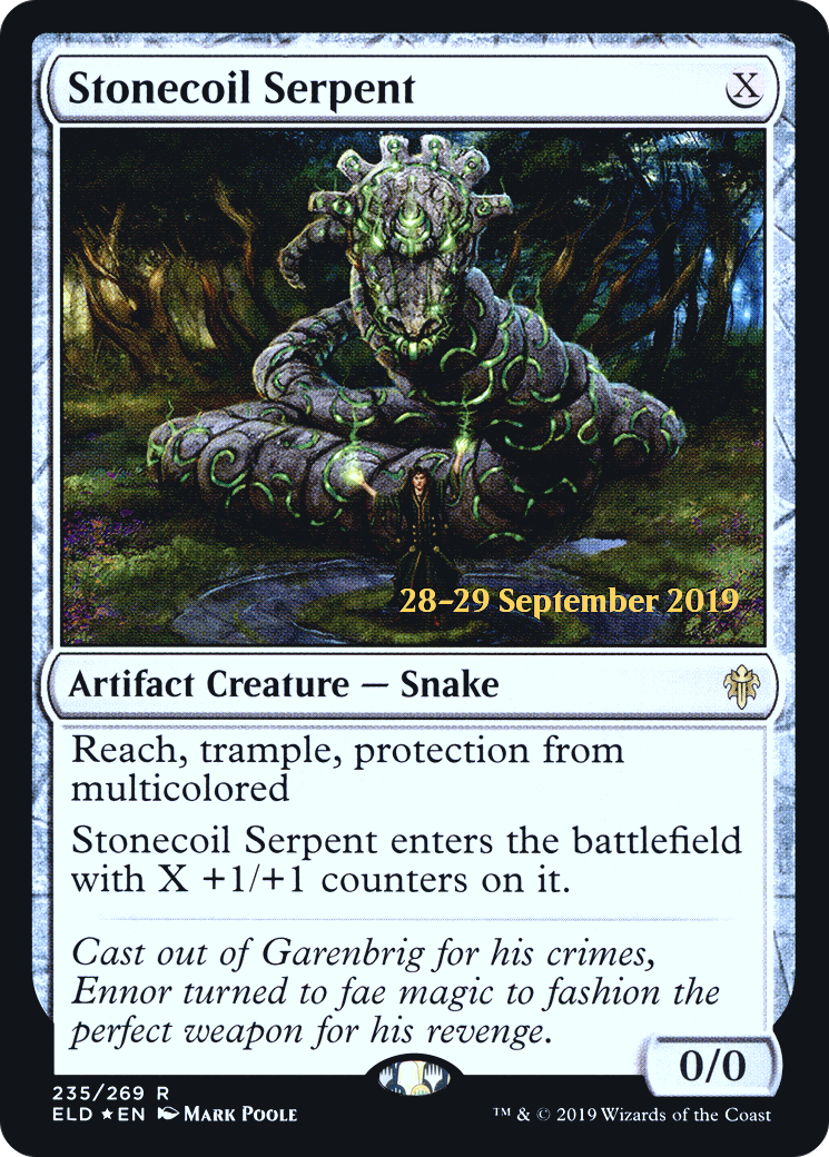 Image of Stonecoil Serpent (PRE-235) - Throne of Eldraine Promos Foil