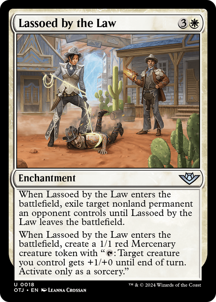 Image of Lassoed by the Law (OTJ-018) - Outlaws of Thunder Junction