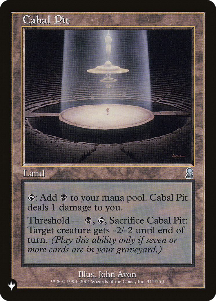 Image of Cabal Pit (LIST-ODY-315) - The List