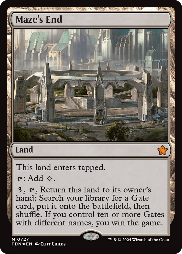 Image of Maze's End (FDN-727) - Foundations Foil