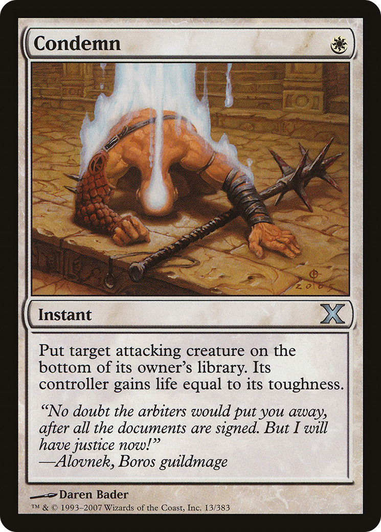 Image of Condemn (10E-013) - Tenth Edition Foil