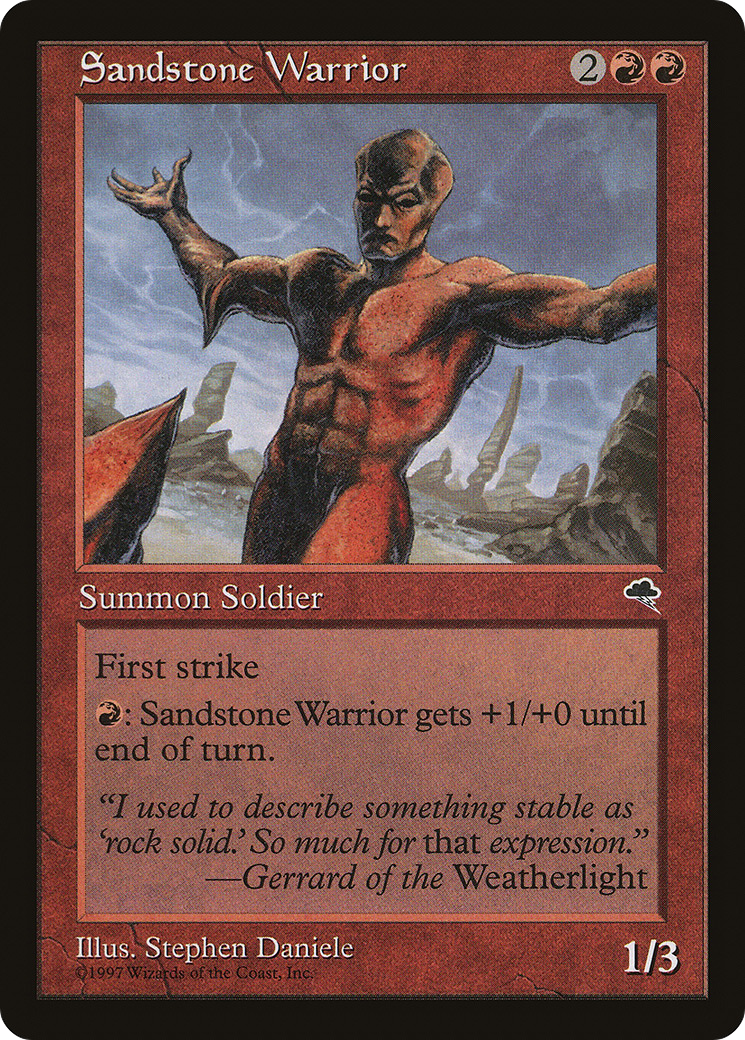 Image of Sandstone Warrior (TMP-199) - Tempest