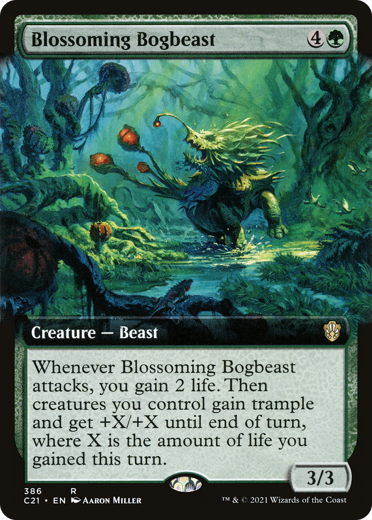 Image of Blossoming Bogbeast (Extended Art) (C21-386) - Commander 2021: (Extended Art)