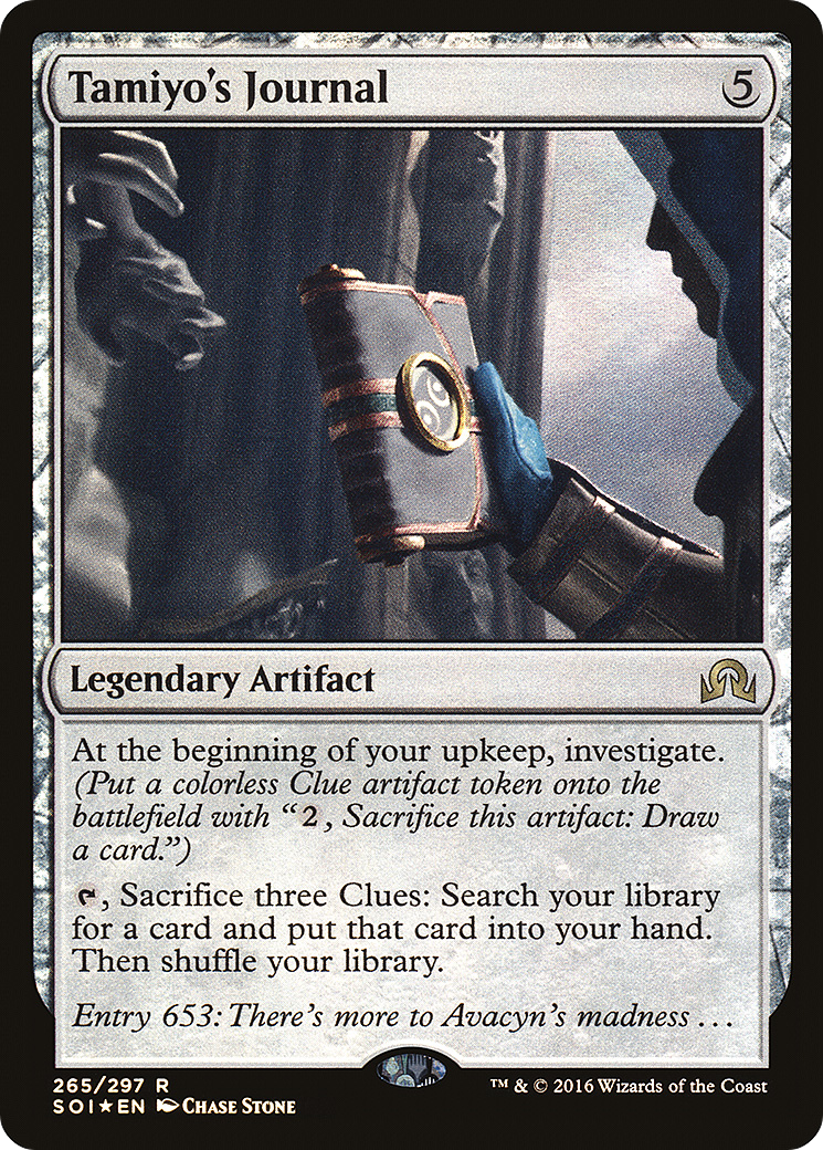 Image of Tamiyo's Journal (Entry 653) (SOI-265) - Shadows over Innistrad Foil