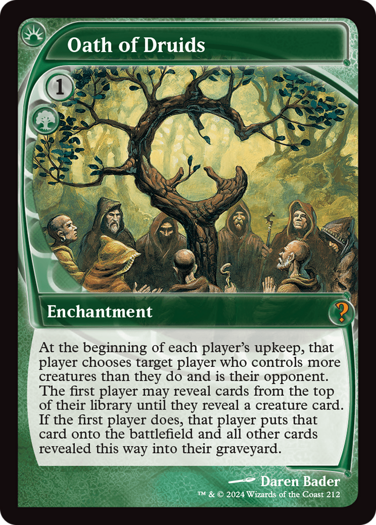 Image of Oath of Druids (Future Sight) (MB2-212) - Mystery Booster 2 Foil