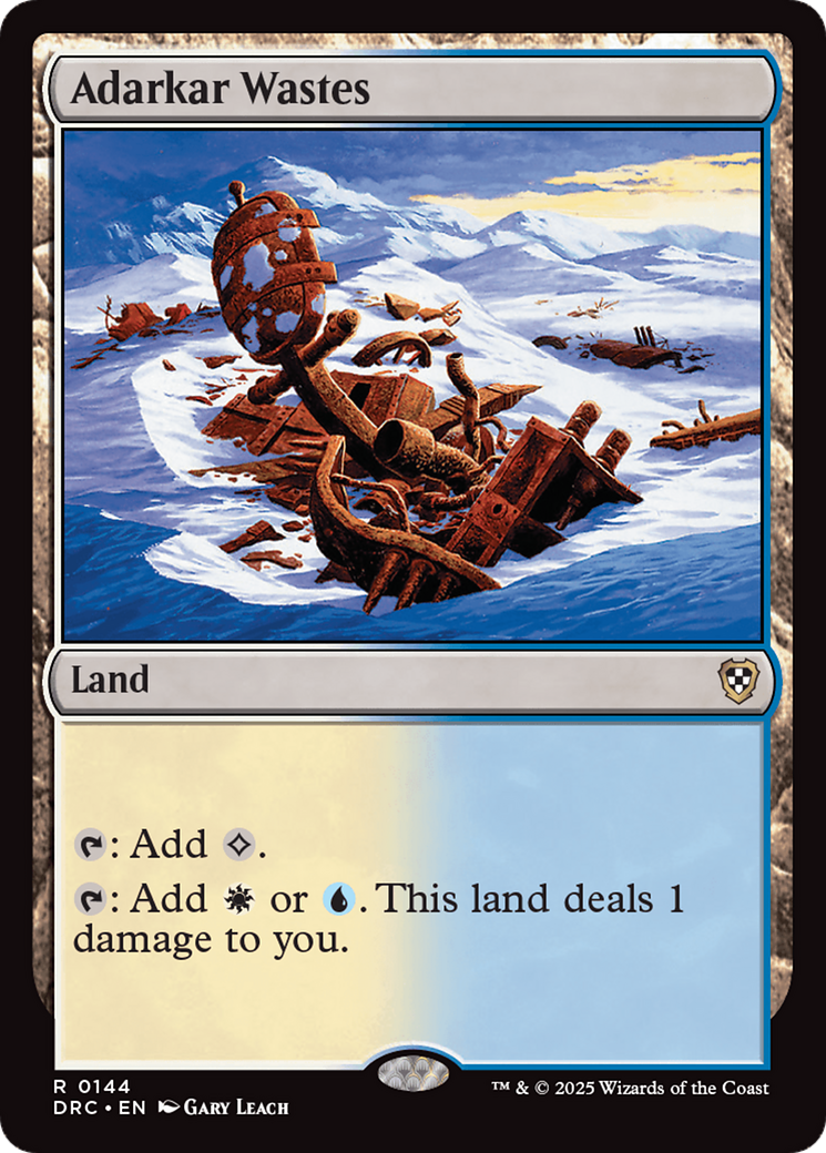 Image of Adarkar Wastes (DRC-144) - Commander: Aetherdrift